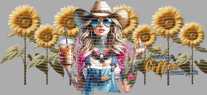 16oz Sunflower Girl-SU-434